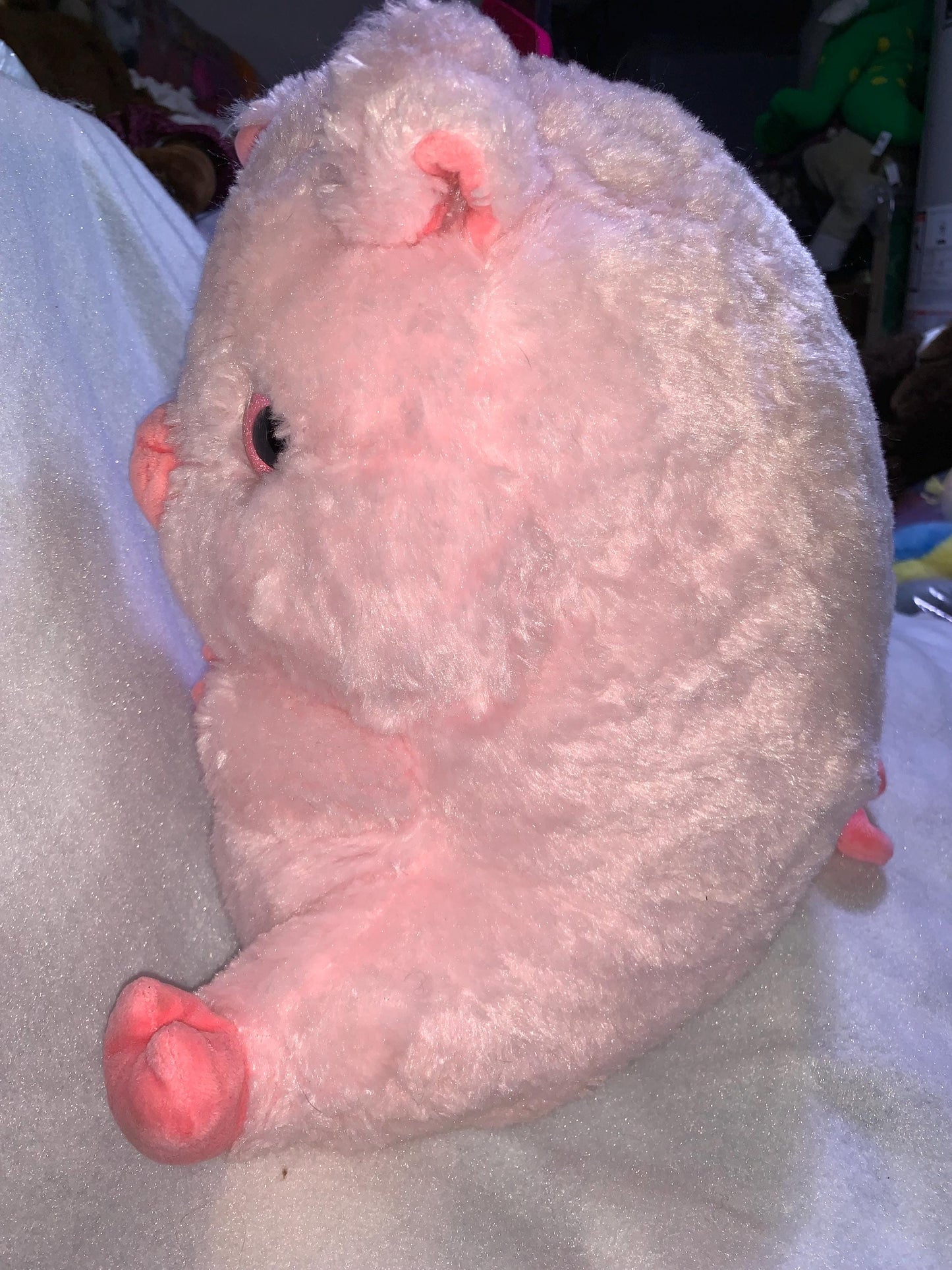 Nanco Pink Chonky Pig Plush - Large, Floppy, 14"