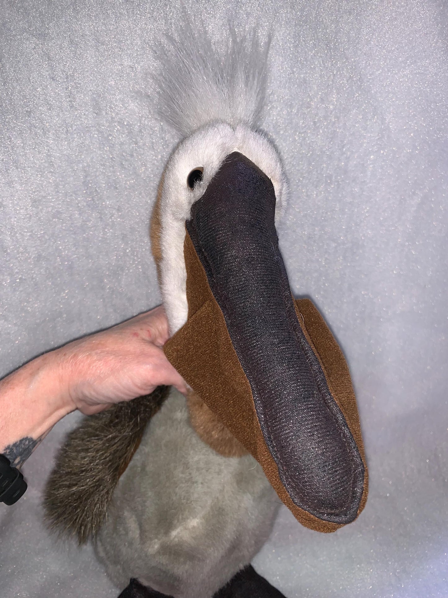 Fiesta Pelican Plush. Brown, Gray, White and Black. NWT