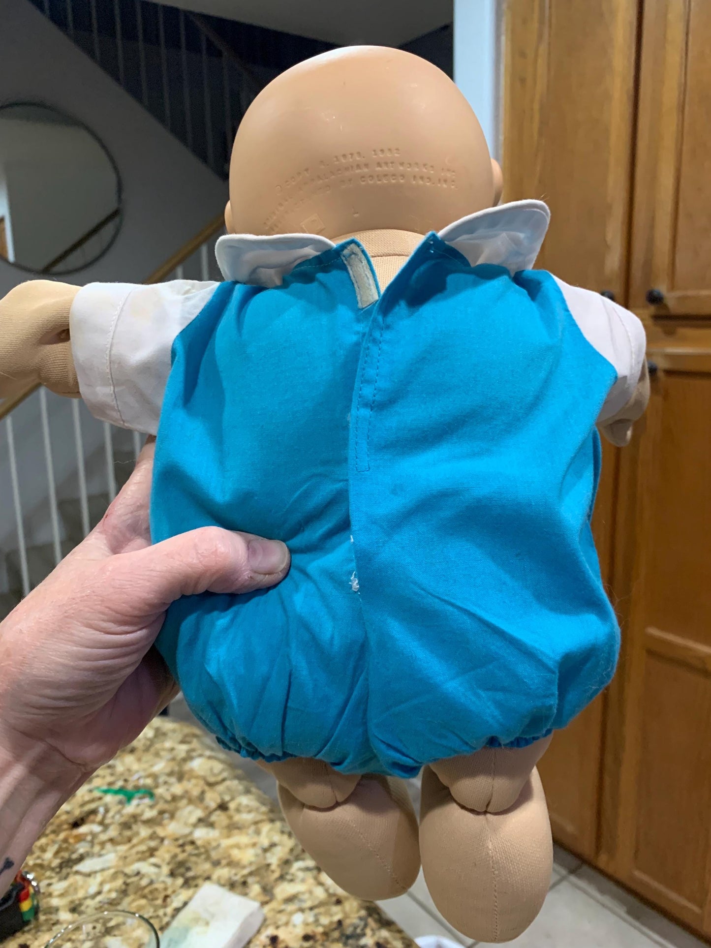 Vintage Cabbage Patch Doll Premie/Baby doll. Blue eyes, Bald
