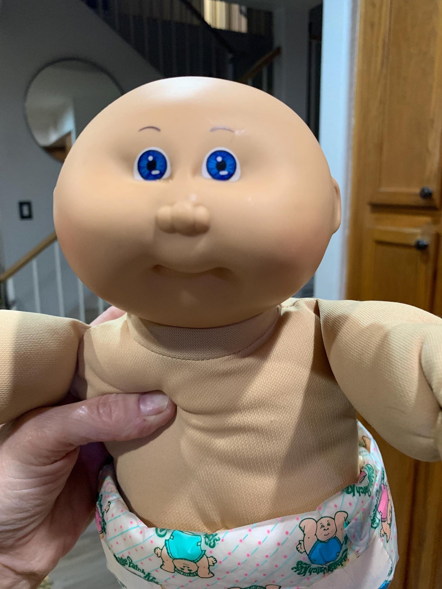 Vintage Cabbage Patch Doll Premie/Baby doll. Blue eyes, Bald