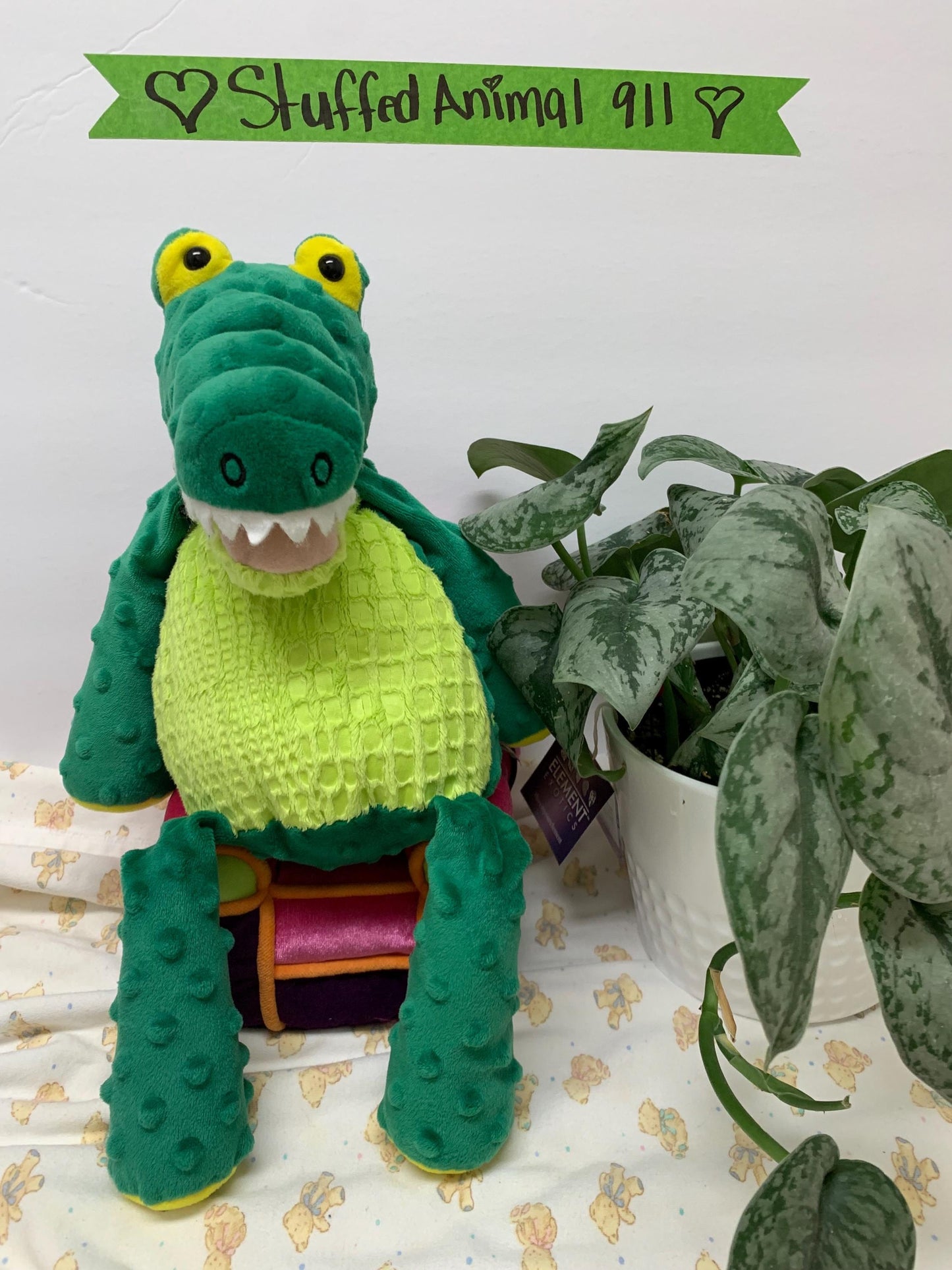 Scentsy Buddy Nile The Green And Yellow Crocodile Plush. Limited Edition!