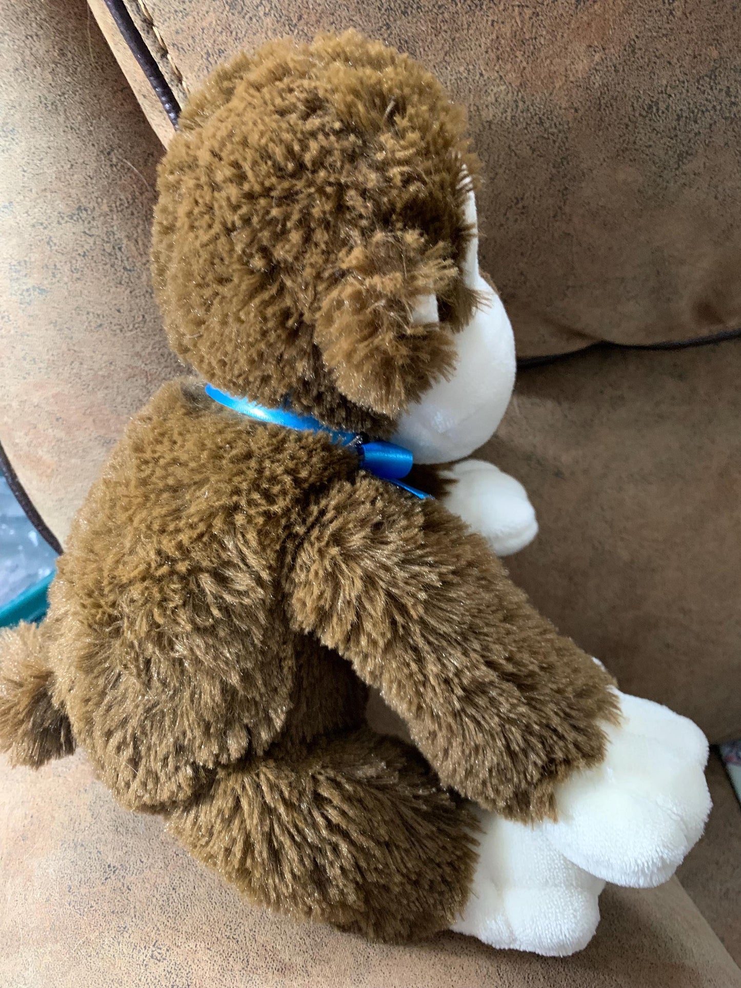 Brown And Tan  Sitting Monkey Plush. No Brand. Soft