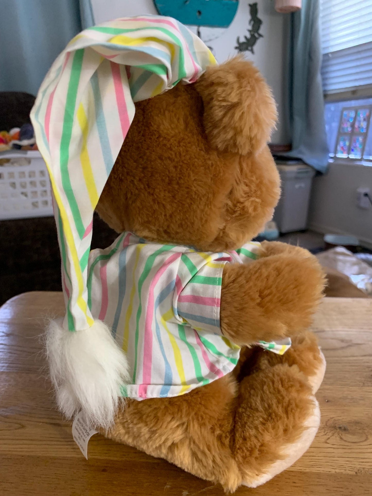 Vintage 1985 Fisher Price Betsy Sleepytime Teddy Bear, Quaker Oats Plush