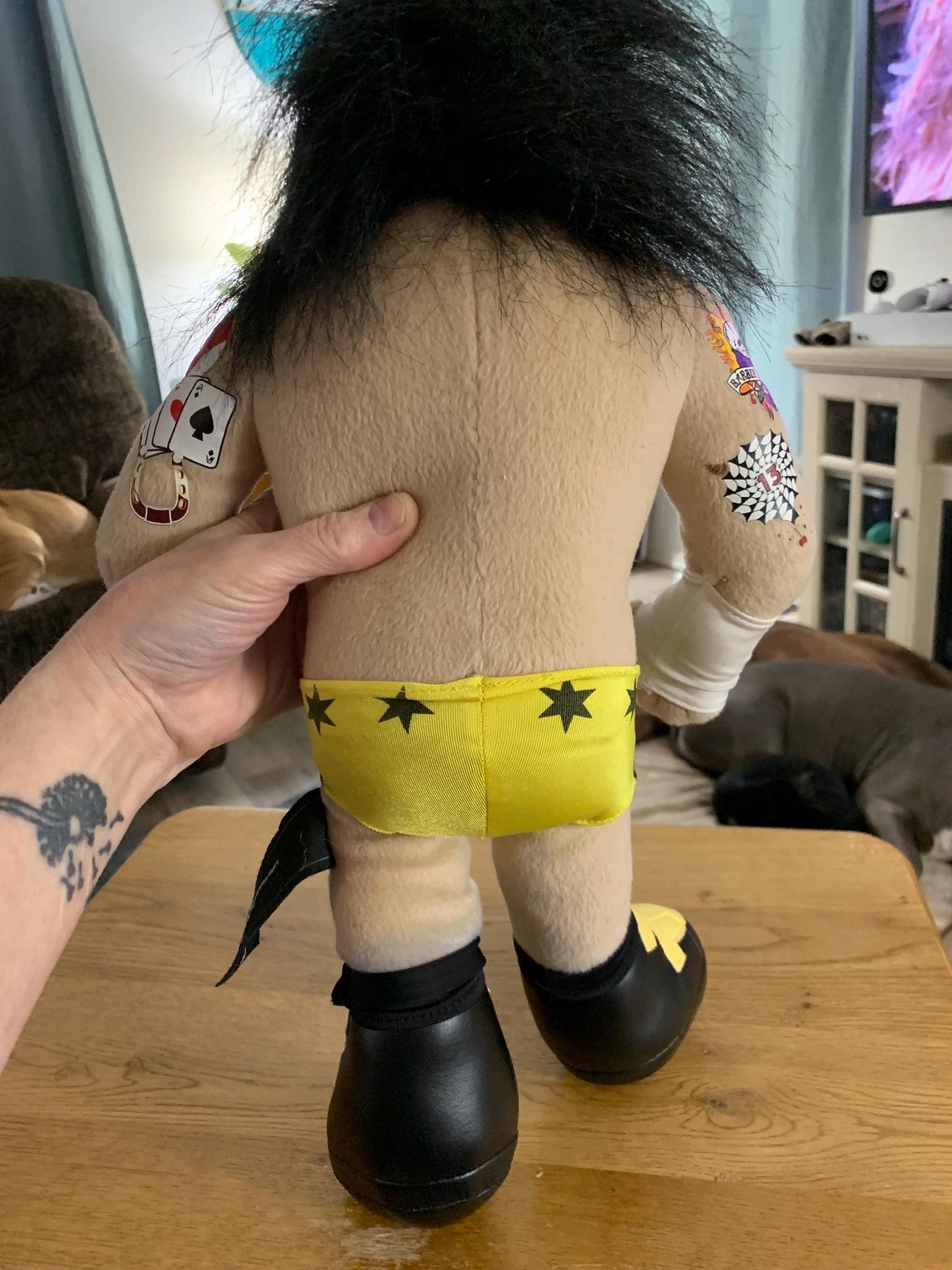 Official WWE AEW CM Punk Teddy Bear Plush 17” Purchased at Wwe event