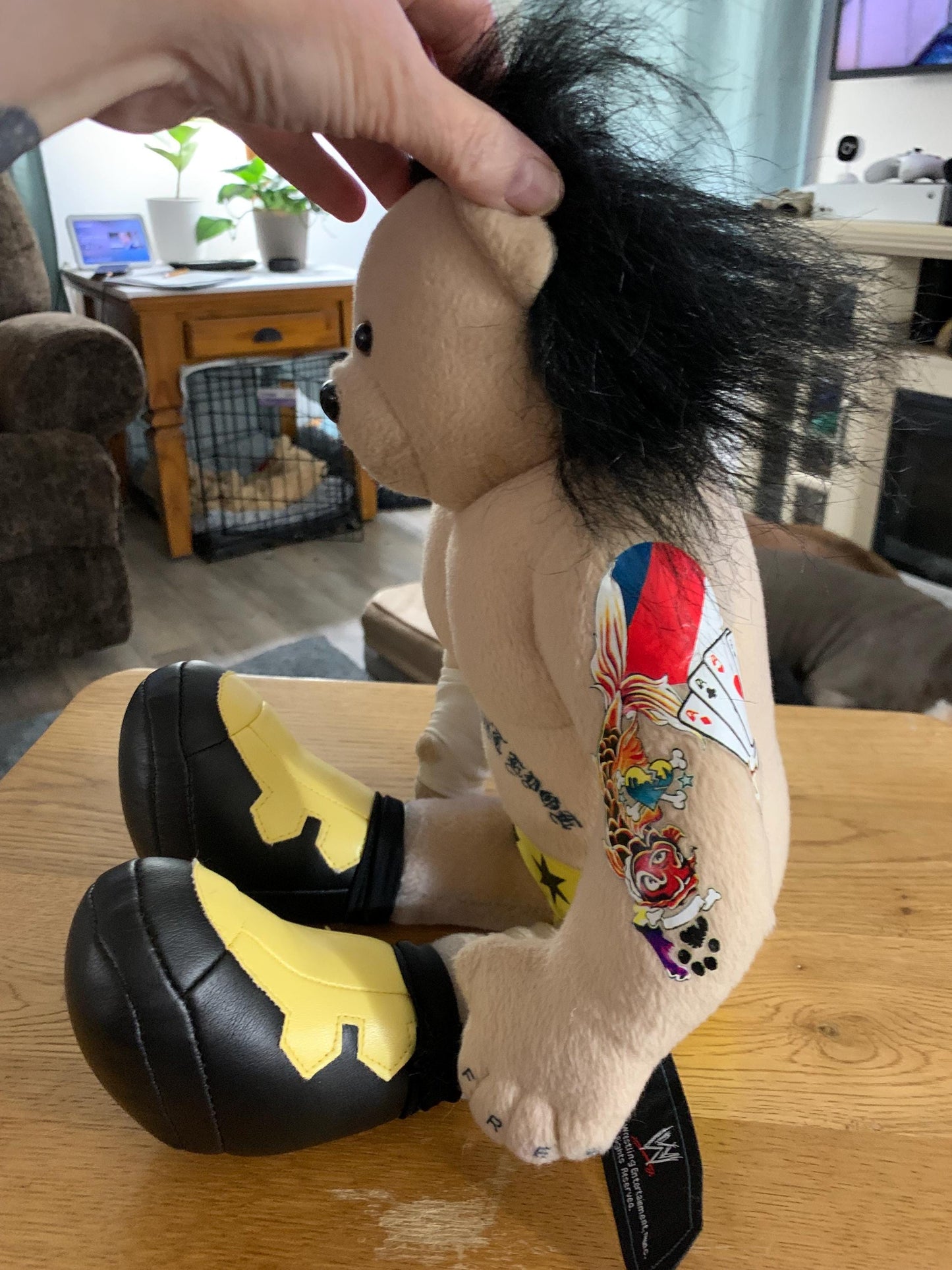 Official WWE AEW CM Punk Teddy Bear Plush 17” Purchased at Wwe event