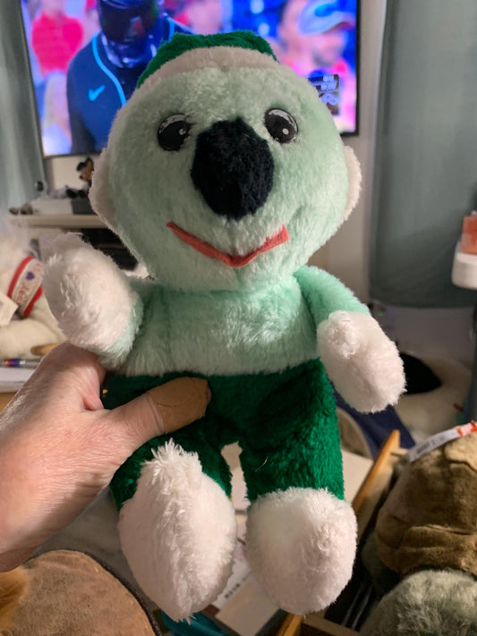Vintage Green Koala/Elf Stuffed Animal. I don’t know what it is?
