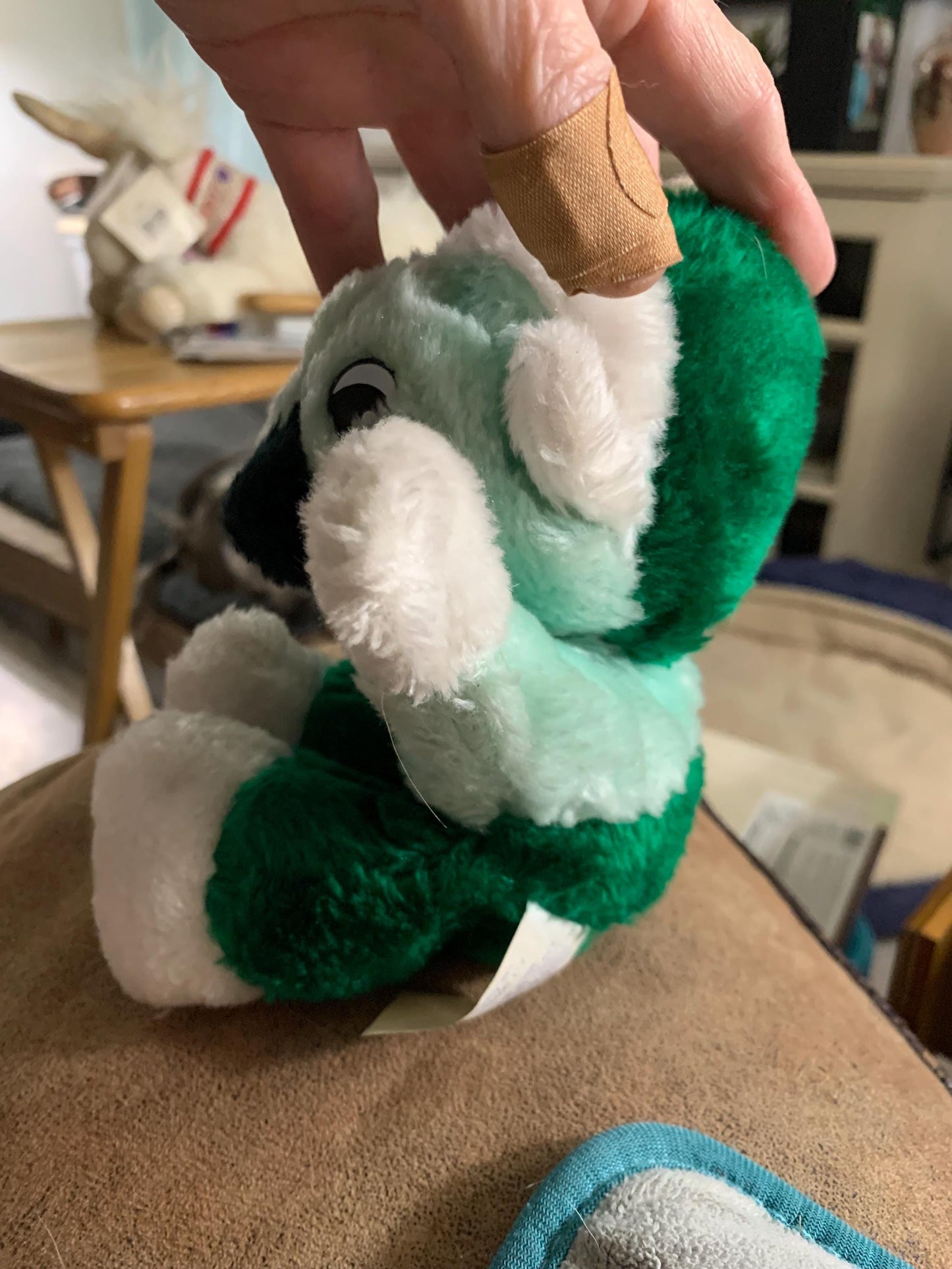 Green Koala/Elf Small Stuffed Animal.  A-1 Novelty Co Inc 1984