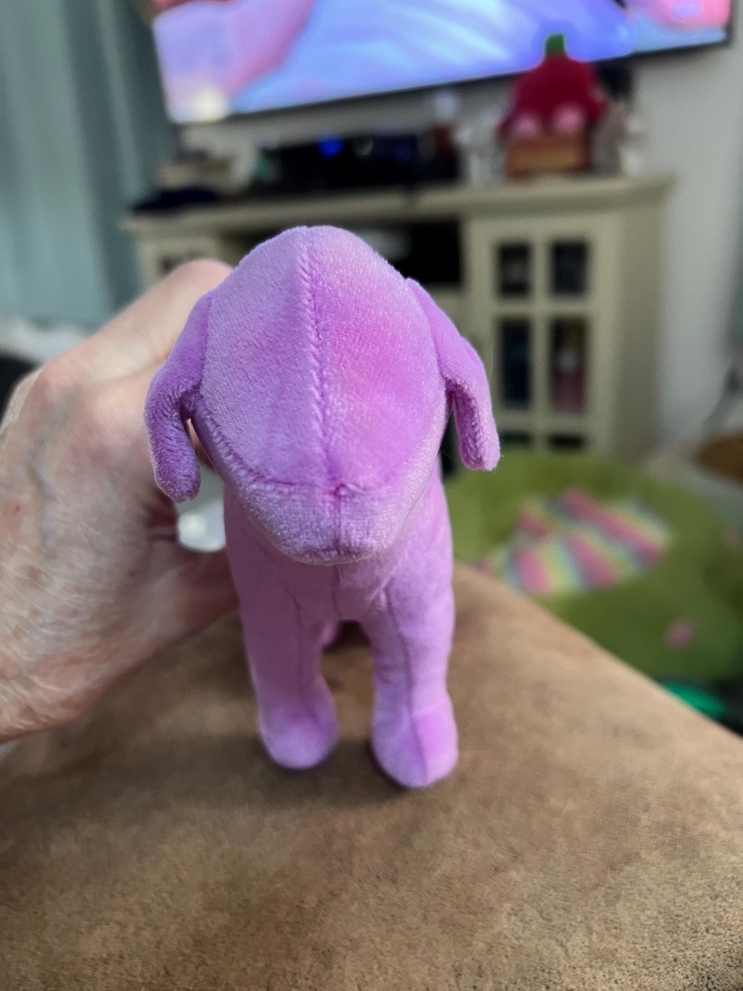 Victoria’s Secret Pink Purple Velvet Pink Mascot Dog Plush
