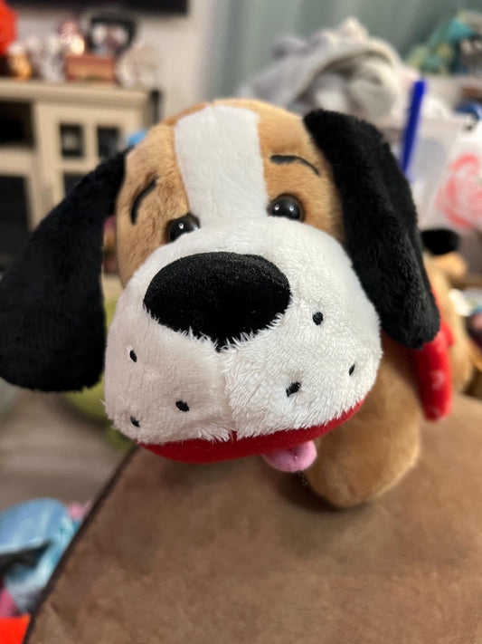 Dan Dee Dachshund Wiener Dog Plush Red Scarf Stuffed Animal 15” Long