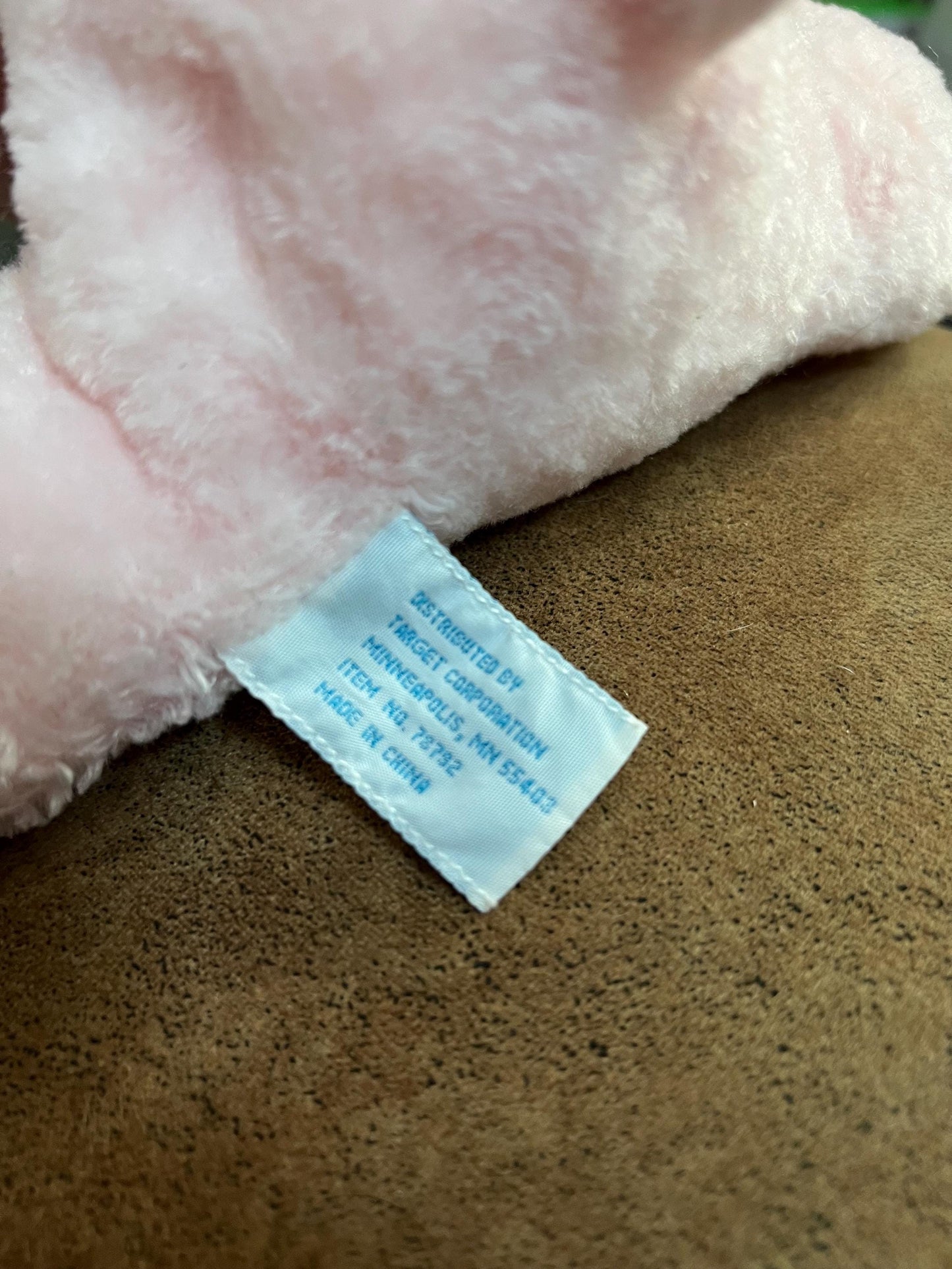 Pink Bunny Rabbit Plush. Distributed by Target. HTF