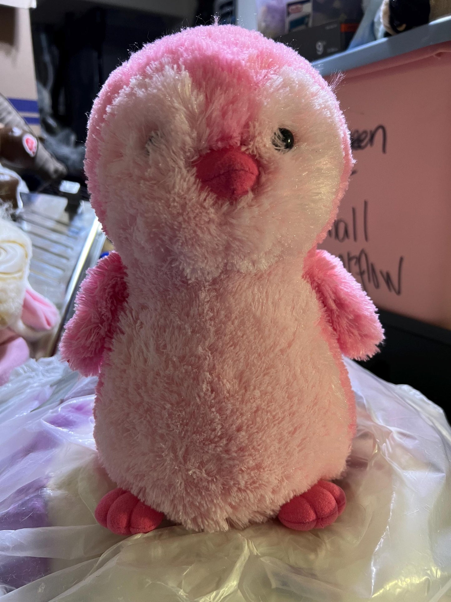 Destination Nation Pink And Light Pink Penguin Plush