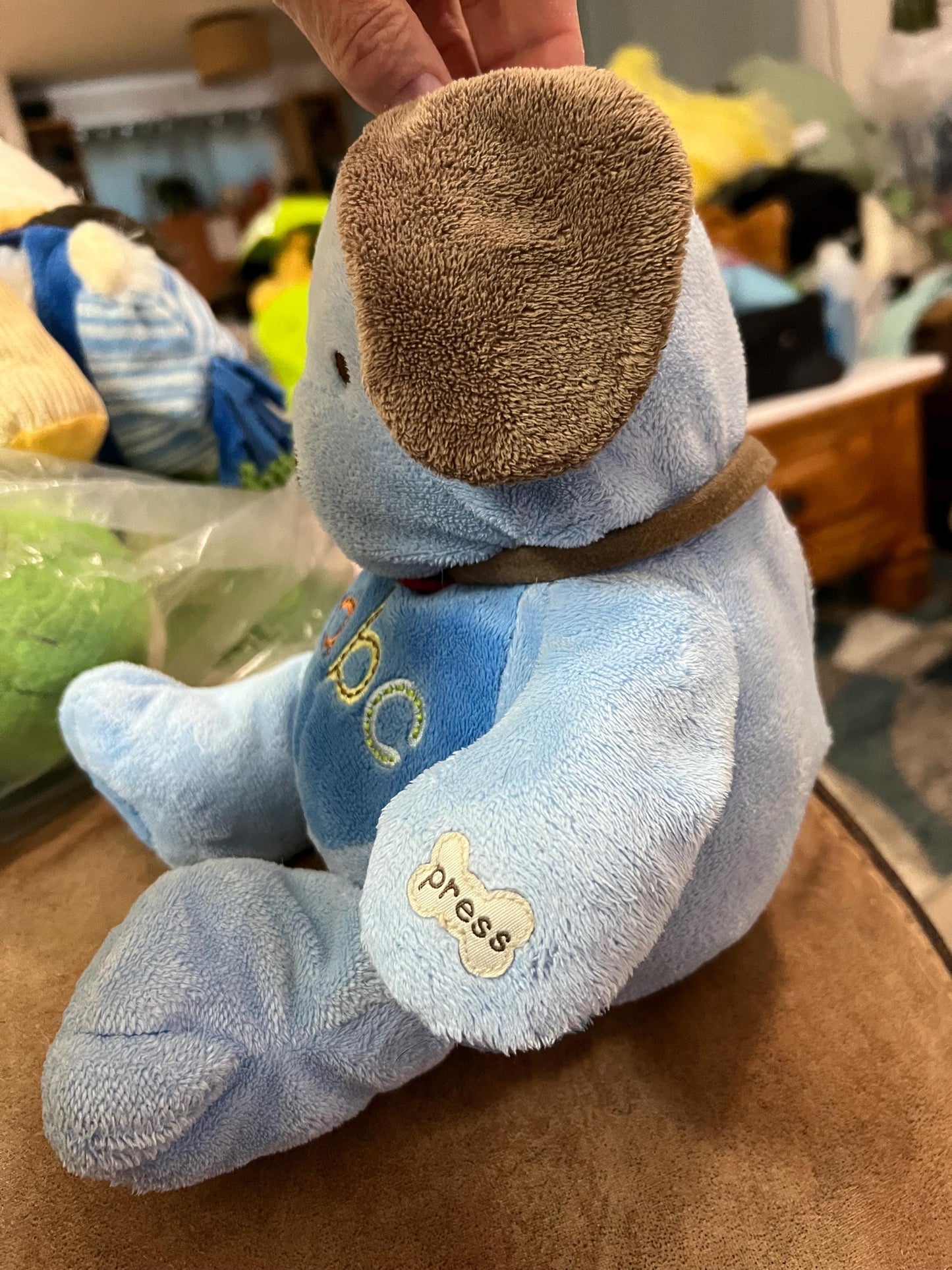 Ultra Rare Child of Mine Carters Blue ABC Dog Plush Vintage Collector Quality