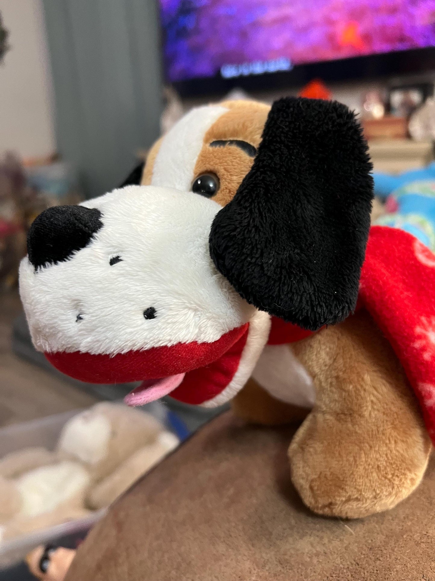 Dan Dee Dachshund Wiener Dog Plush Red Scarf Stuffed Animal 15” Long