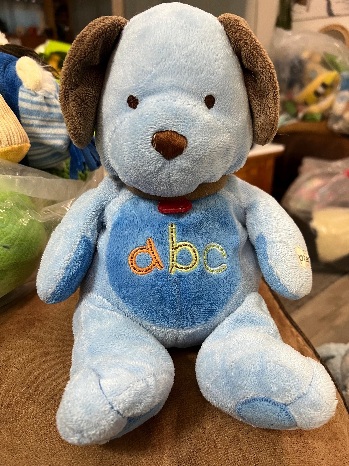Ultra Rare Child of Mine Carters Blue ABC Dog Plush Vintage Collector Quality