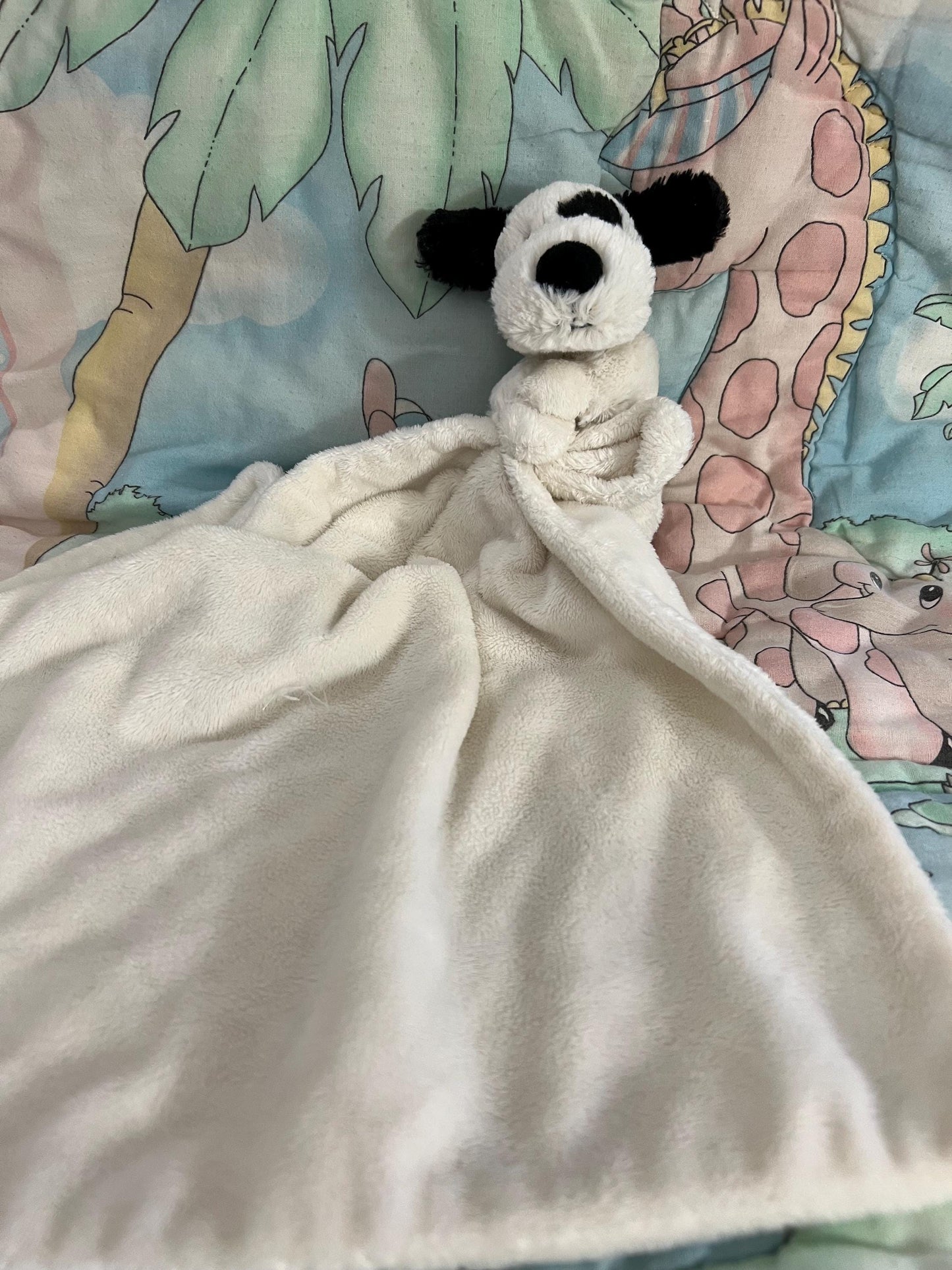 Jellycat Bashful Puppy Soother, Cream Security Blanket