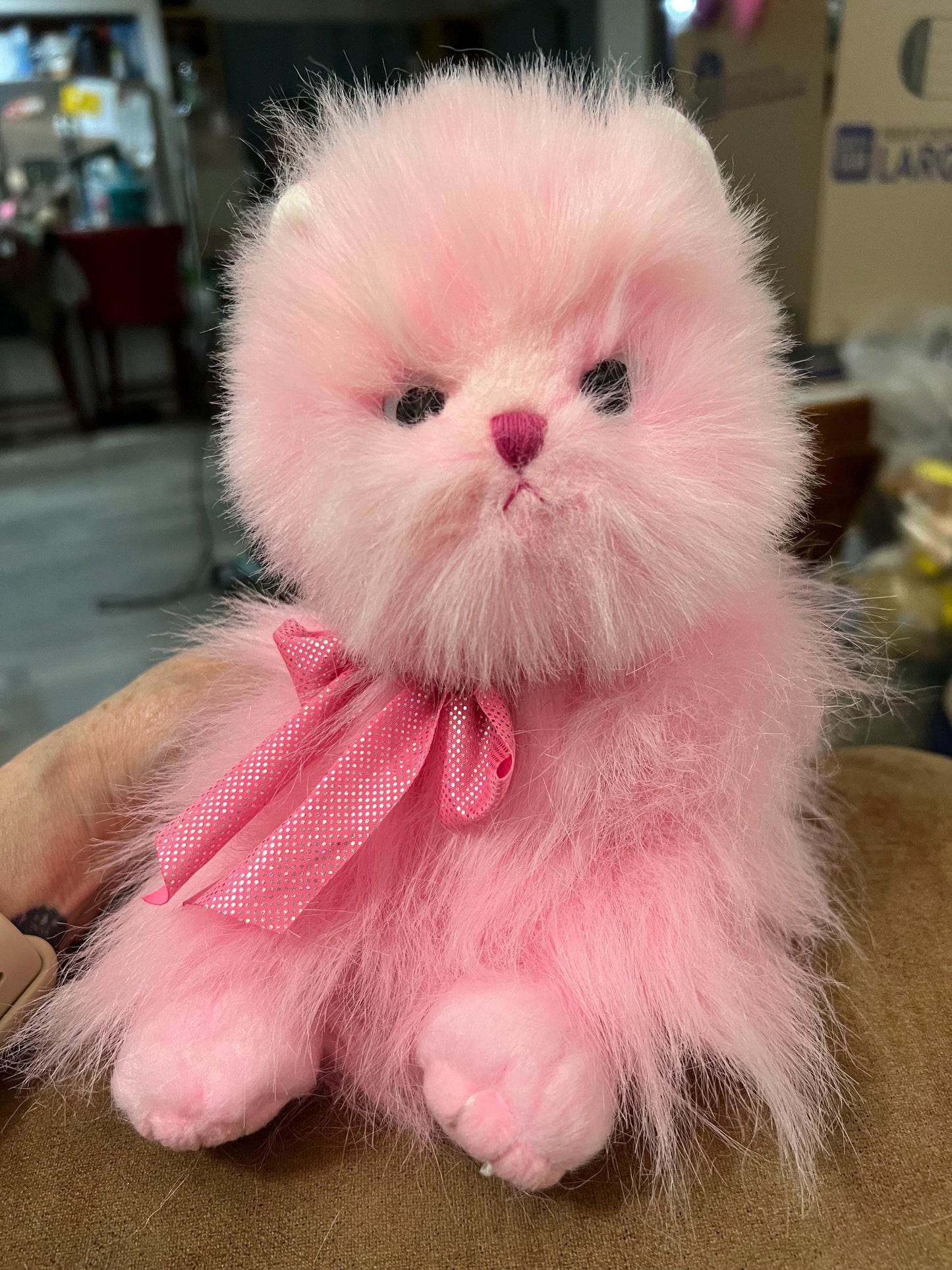 Ty Beanie Babies Orchid Pink Persian Kitty Cat Plush
