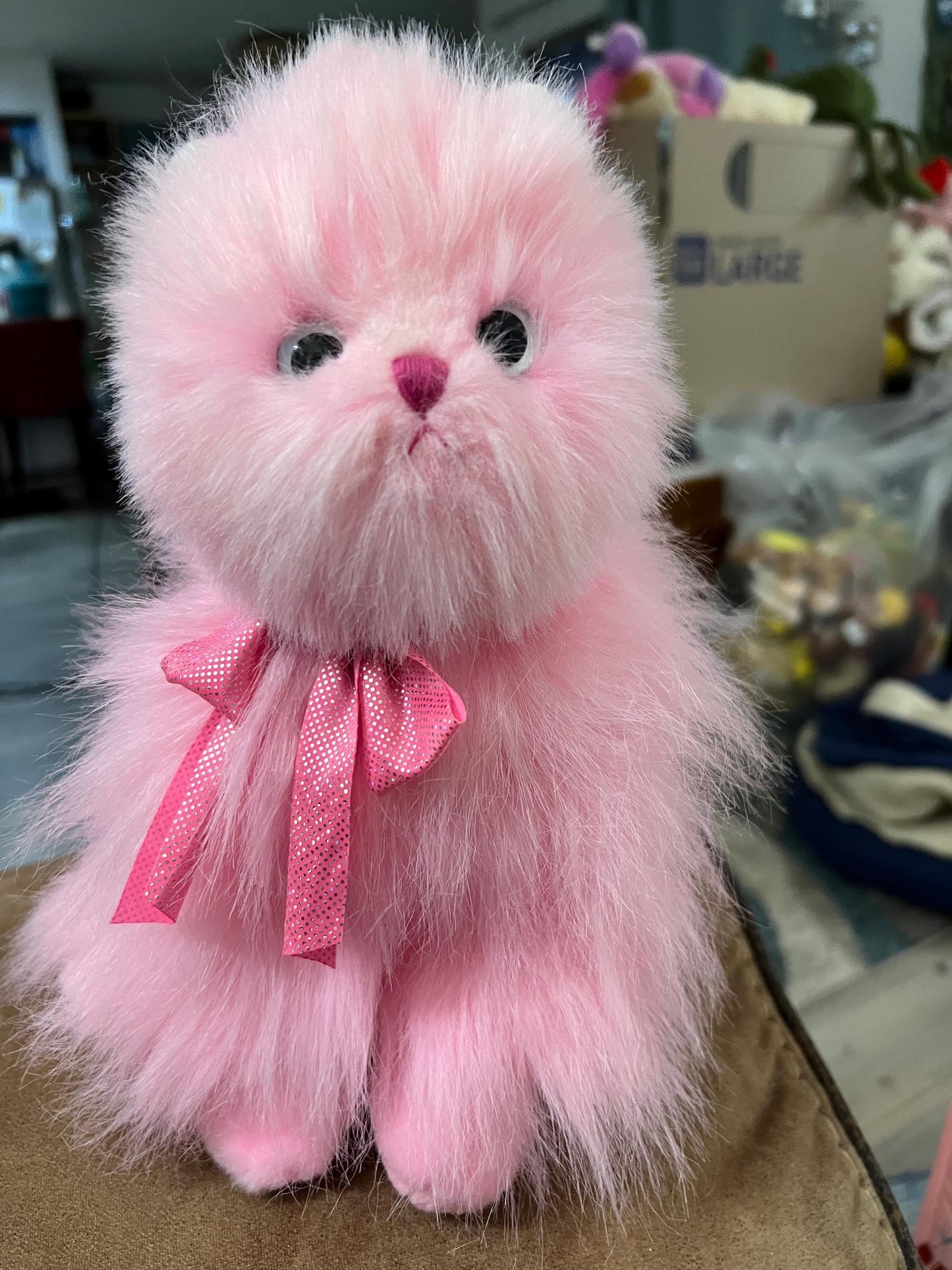 Ty Beanie Babies Orchid Pink Persian Kitty Cat Plush