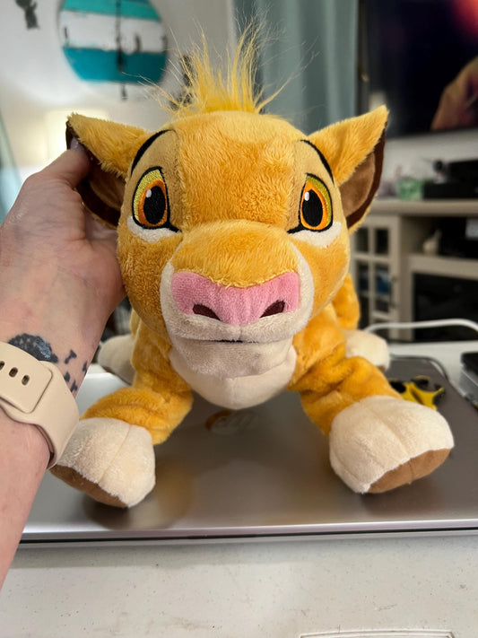 Disney Store Yellow Simba Lion King Plush