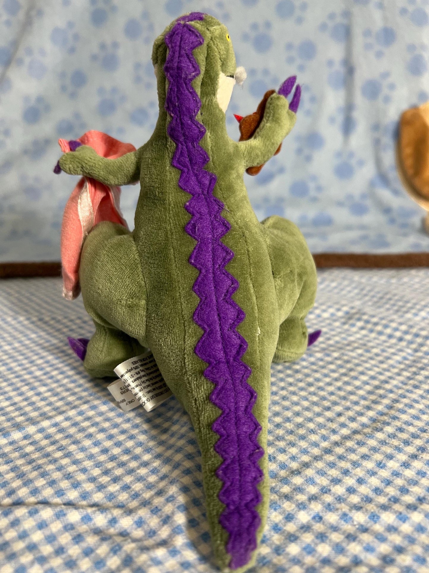 Green And Cream Dinosaur How Do Dinosaurs Say Goodnight Plush