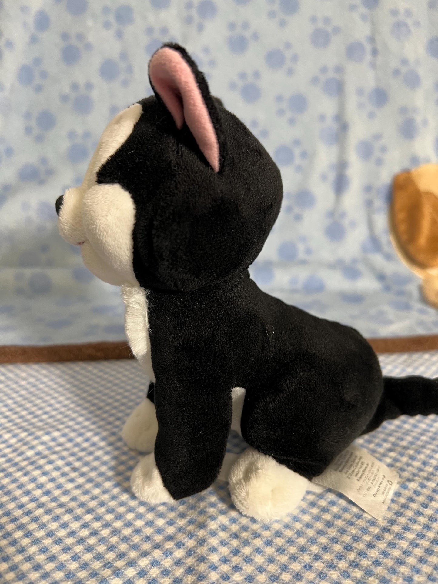 Disney Pinocchio Black And White Figaro Plush. 6”