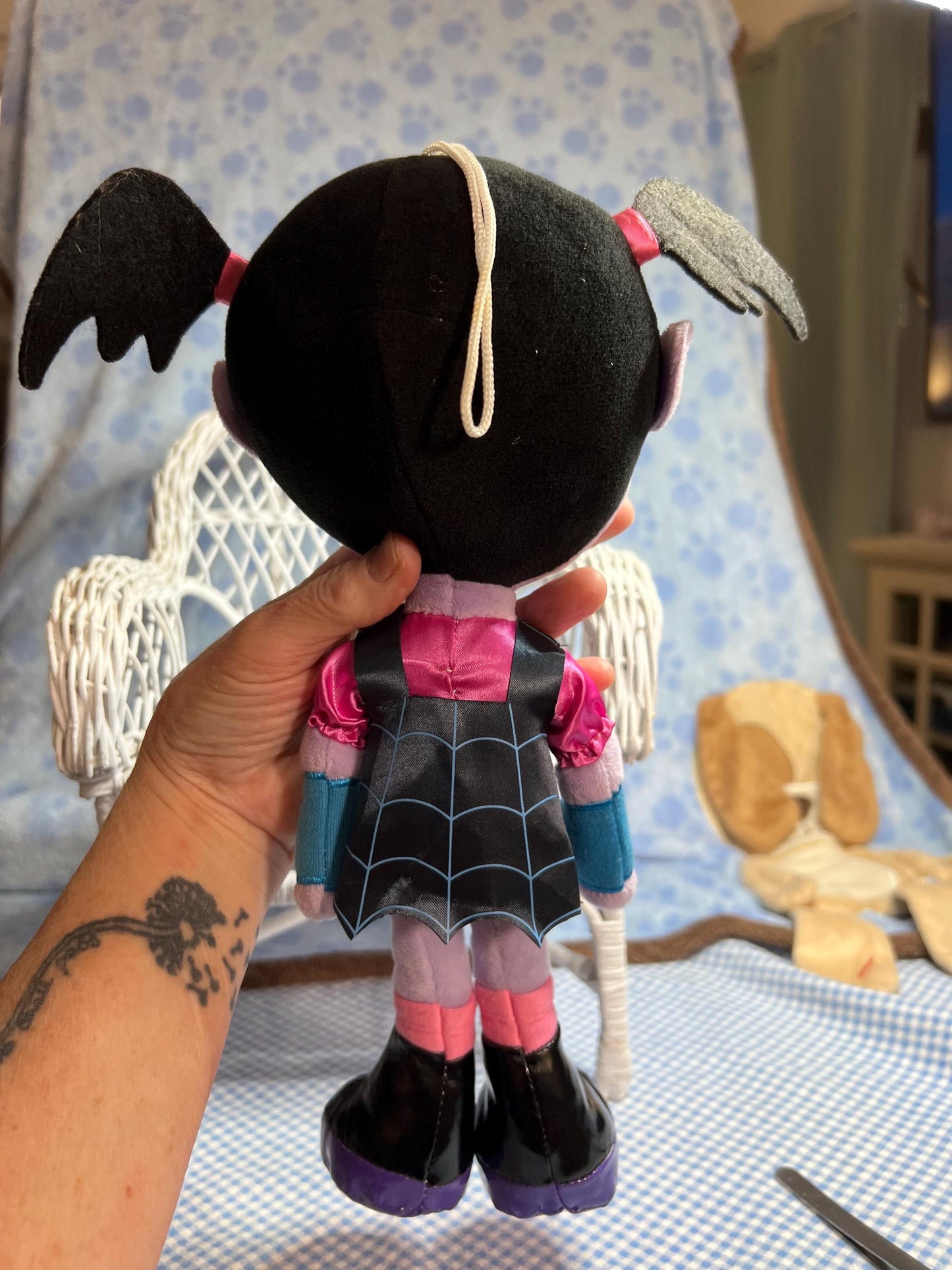 Disney Vampirina Plush Doll. Good condition Small cracks in vinyl shoes 12”