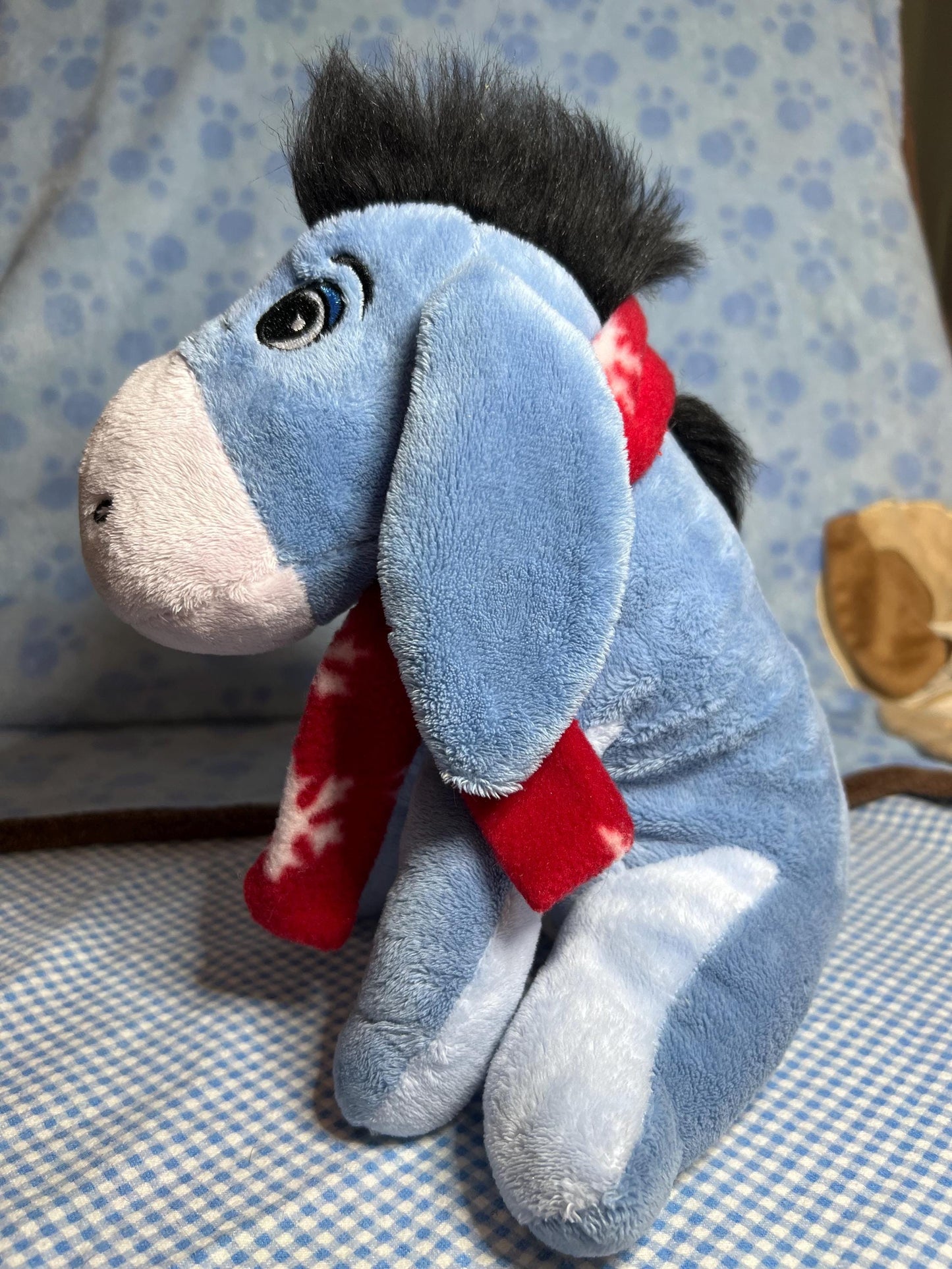Disney small Eeyore Winnie The pooh plush holiday Christmas edition