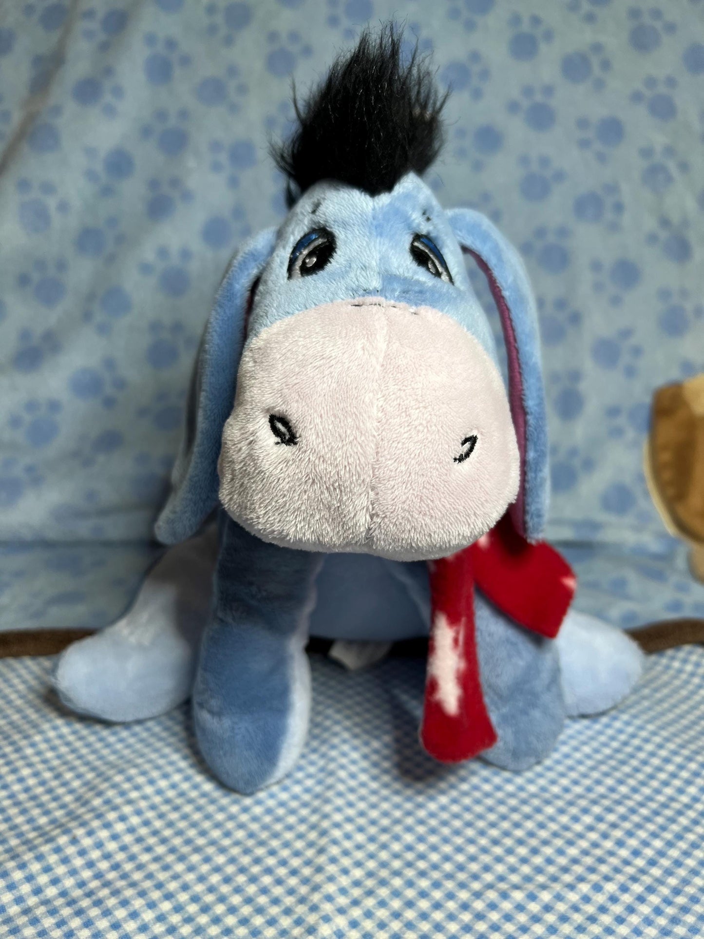Disney small Eeyore Winnie The pooh plush holiday Christmas edition