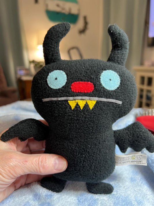 Little Uglys Black Ninja Batty Shogun Monster Plush