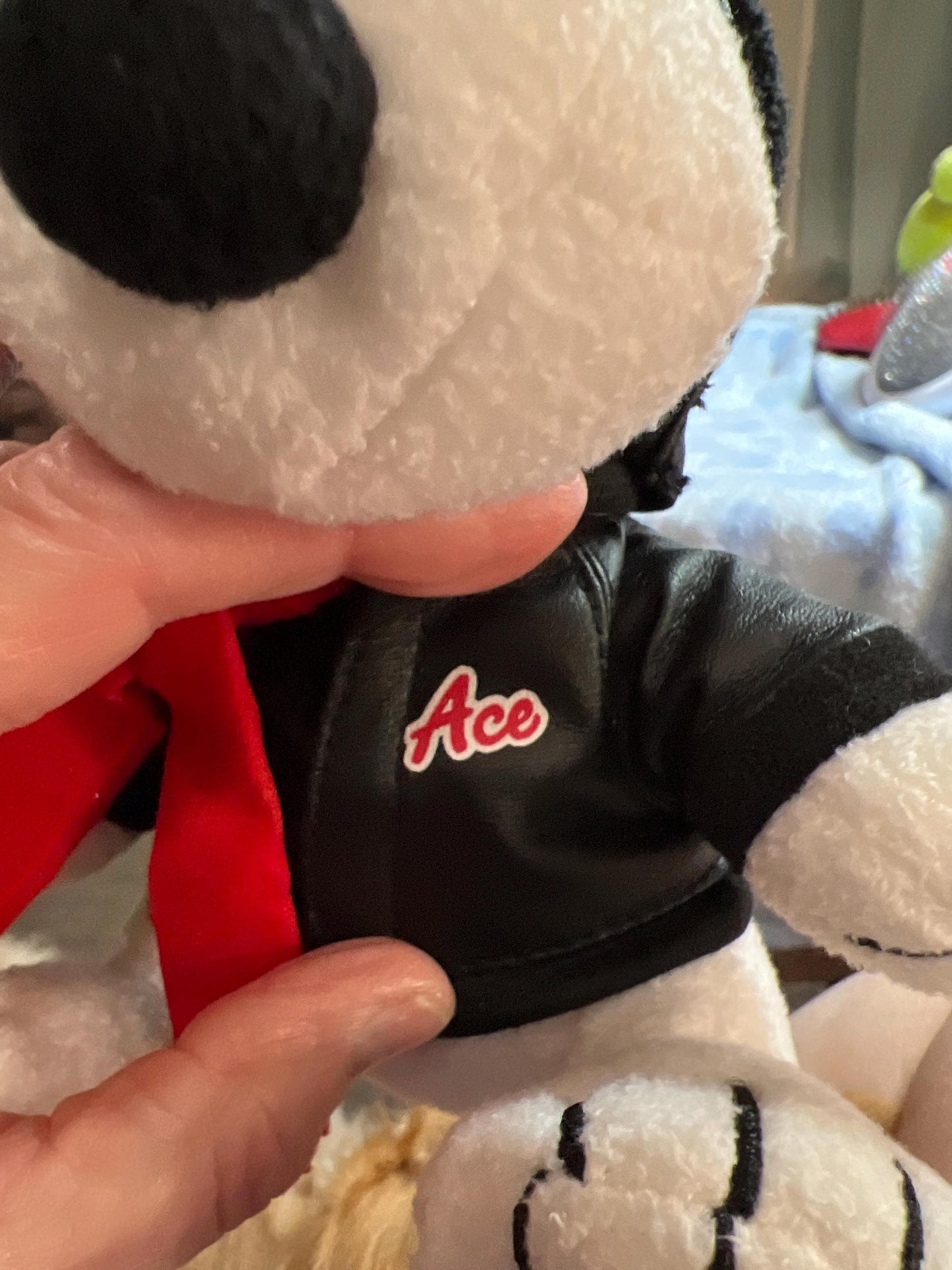 Peanuts Snoopy Red Baron Ace Aviation Pilot Plush. Red Scarf, Vinyl Goggles, Jacket and Helmet
