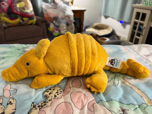 Jellycat London Retired Mustard Vividie Armadillo Plush