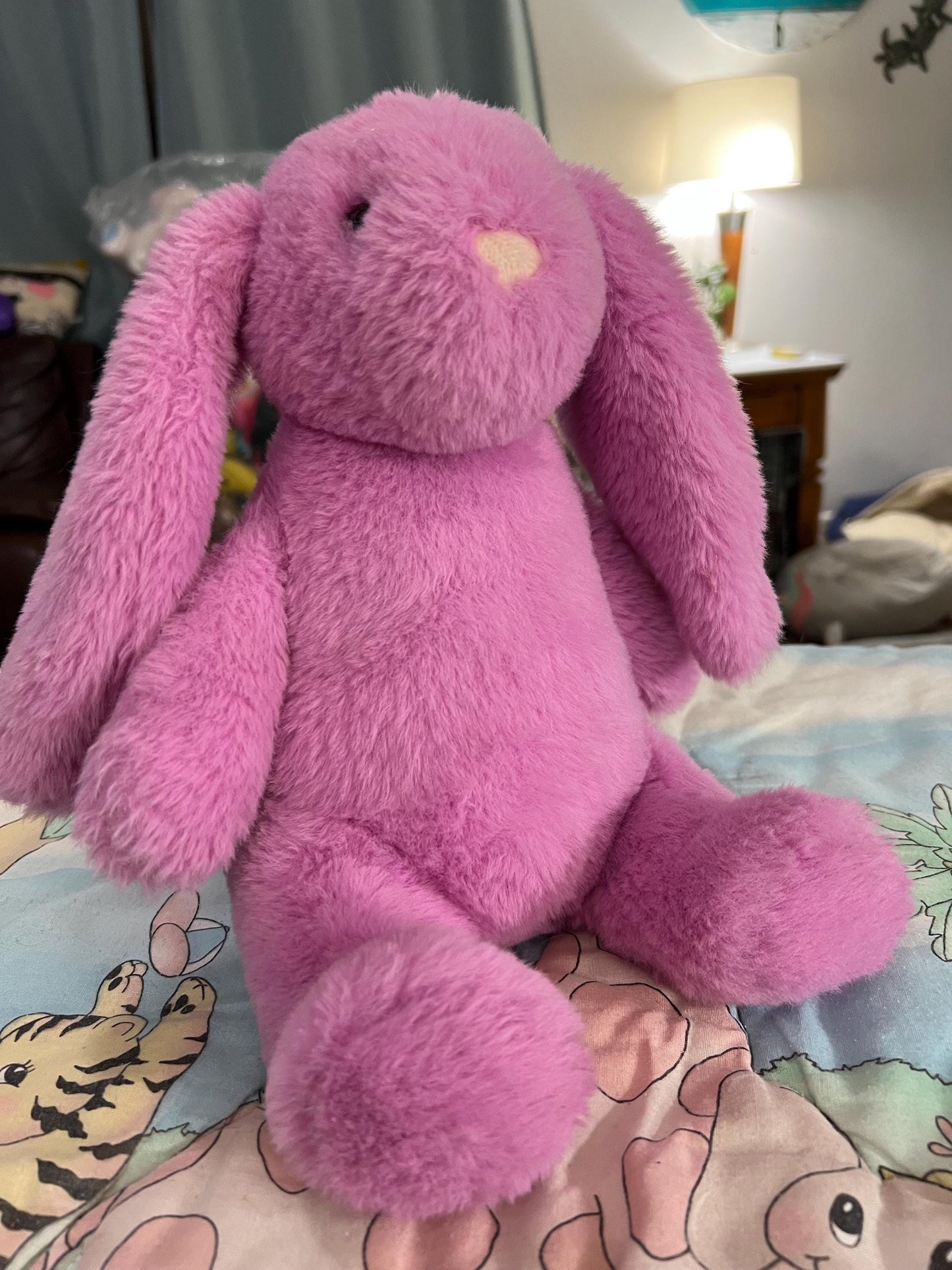 Animal Adventure Pinkish Purple Bunny Rabbit Plush 11”