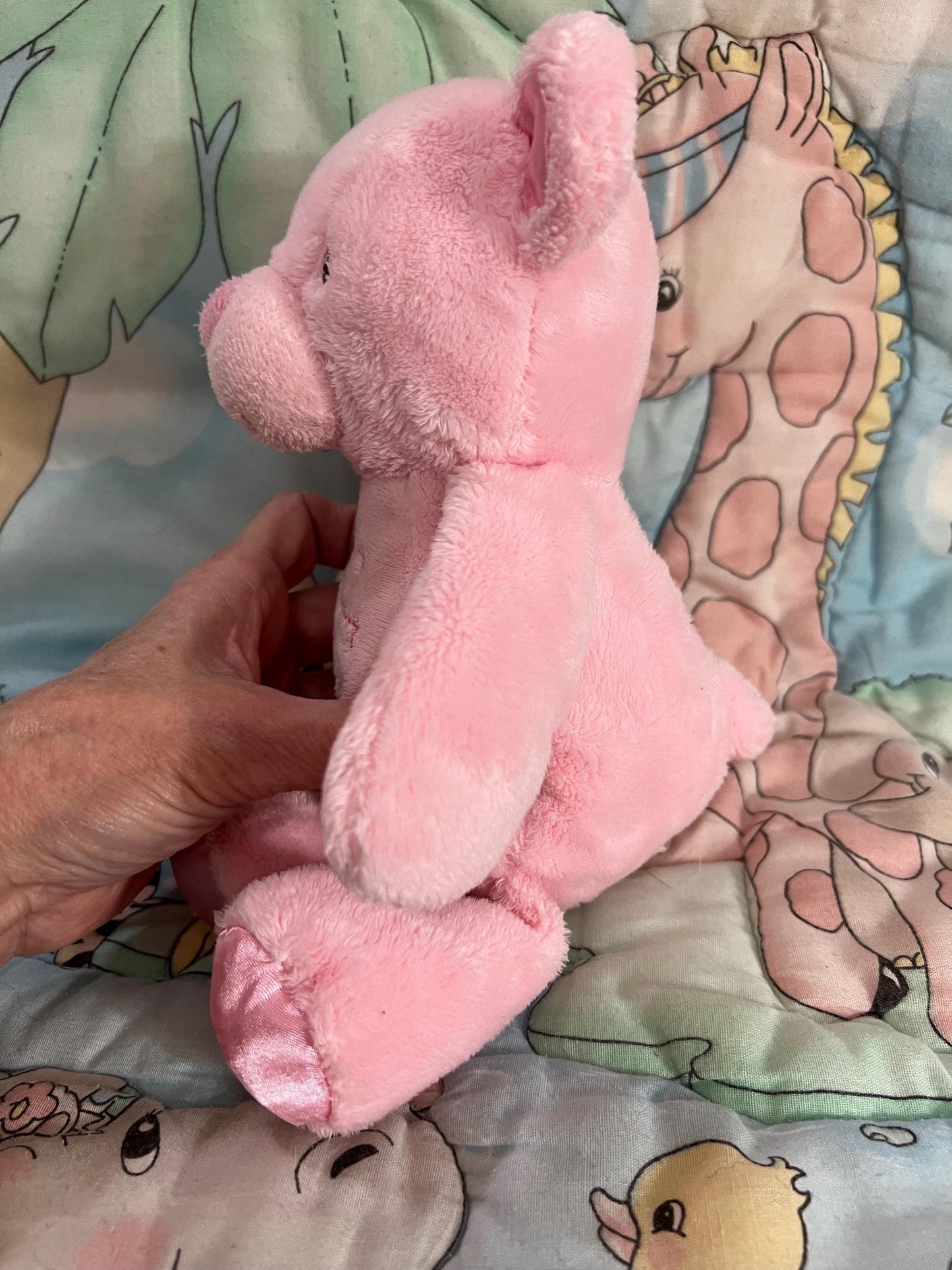 Pink Teddy Bear Plush: "My First Bear" Baby Girl Keepsake