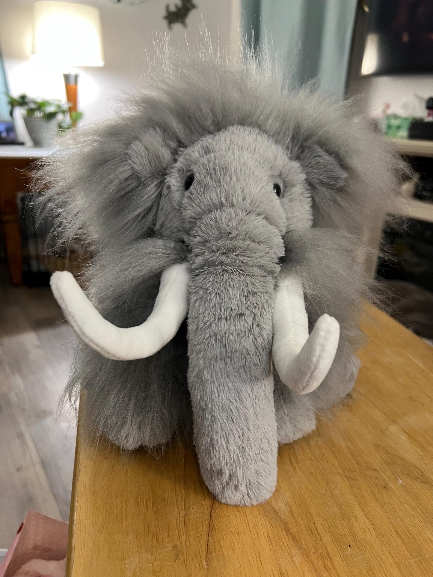 Portland Plush Gray Watson The Wooly Mammoth Elephant Stuffed Animal Plush.