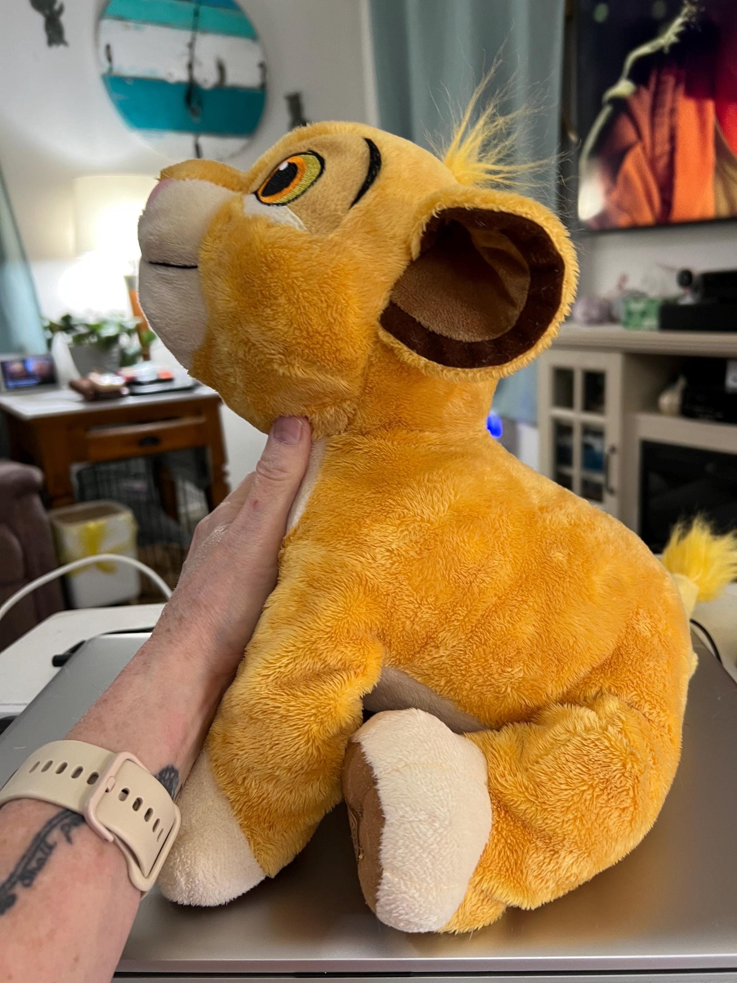 Disney Store Yellow Simba Lion King Plush