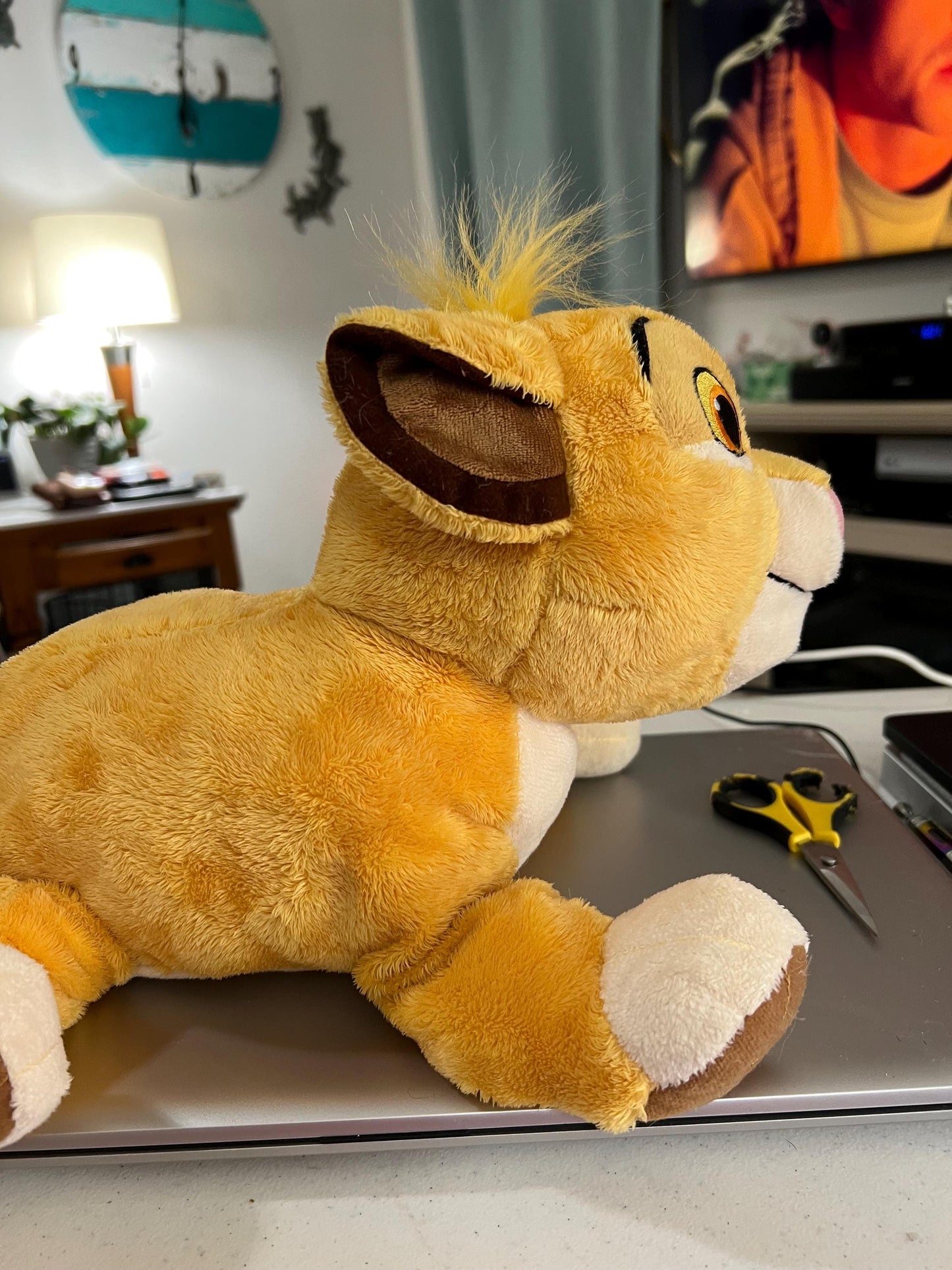 Disney Store Yellow Simba Lion King Plush