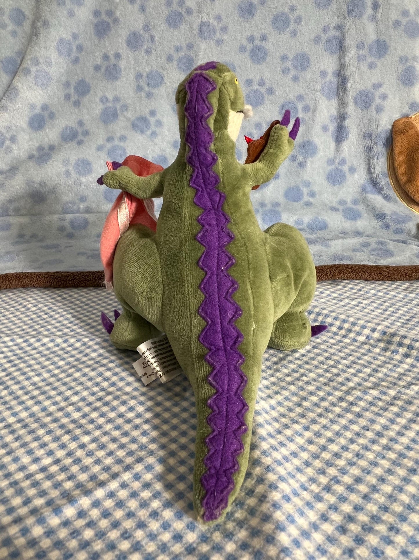 Green And Cream Dinosaur How Do Dinosaurs Say Goodnight Plush