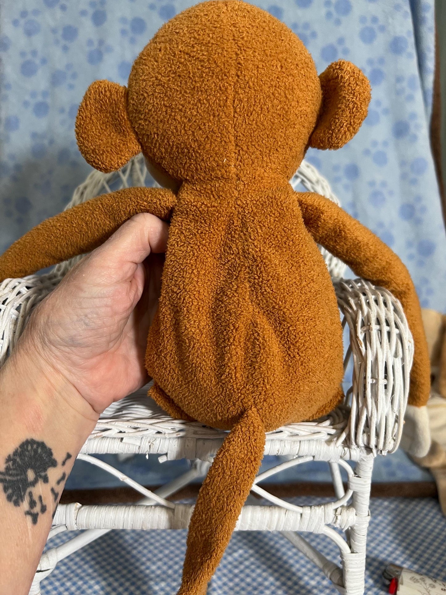 Circo Brown Hanging Monkey Plush Velcro Hands and Feet