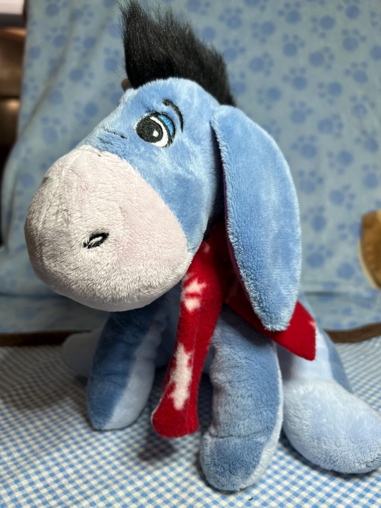 Disney small Eeyore Winnie The pooh plush holiday Christmas edition